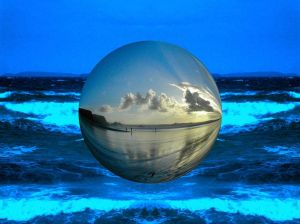 globe above water
