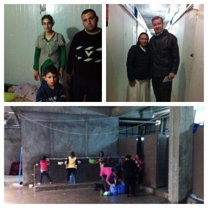 Chris Seiple (top, far right) with displaced familes in Northern Iraq