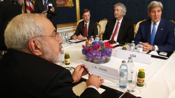 Kerry & Zarif at the table