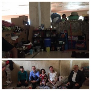 Seiple with displaced family