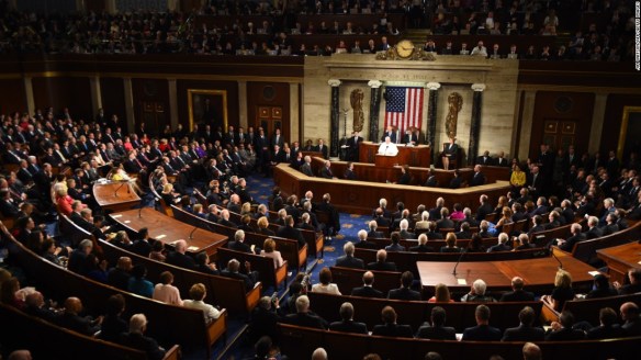 Pope Francis speaking to Congress